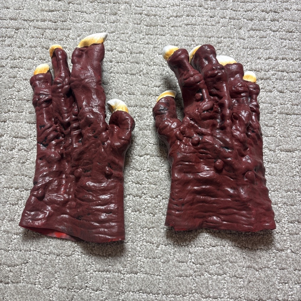 2002 The Paper Magic Group Red Monster Hands Halloween Costume